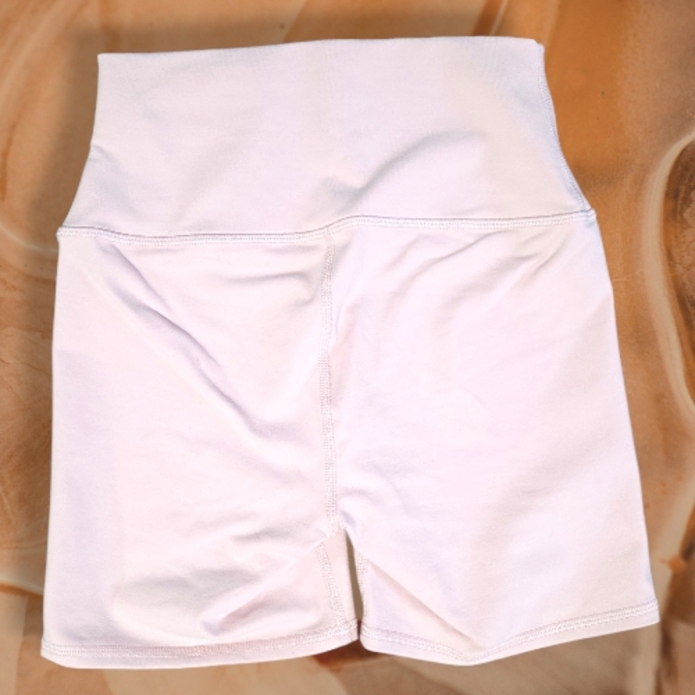 Alo 🩰 Women’s 5" Airbrush High-Waist Biker Short - Ballet Pink XS Extra Small - Picture 3 of 5